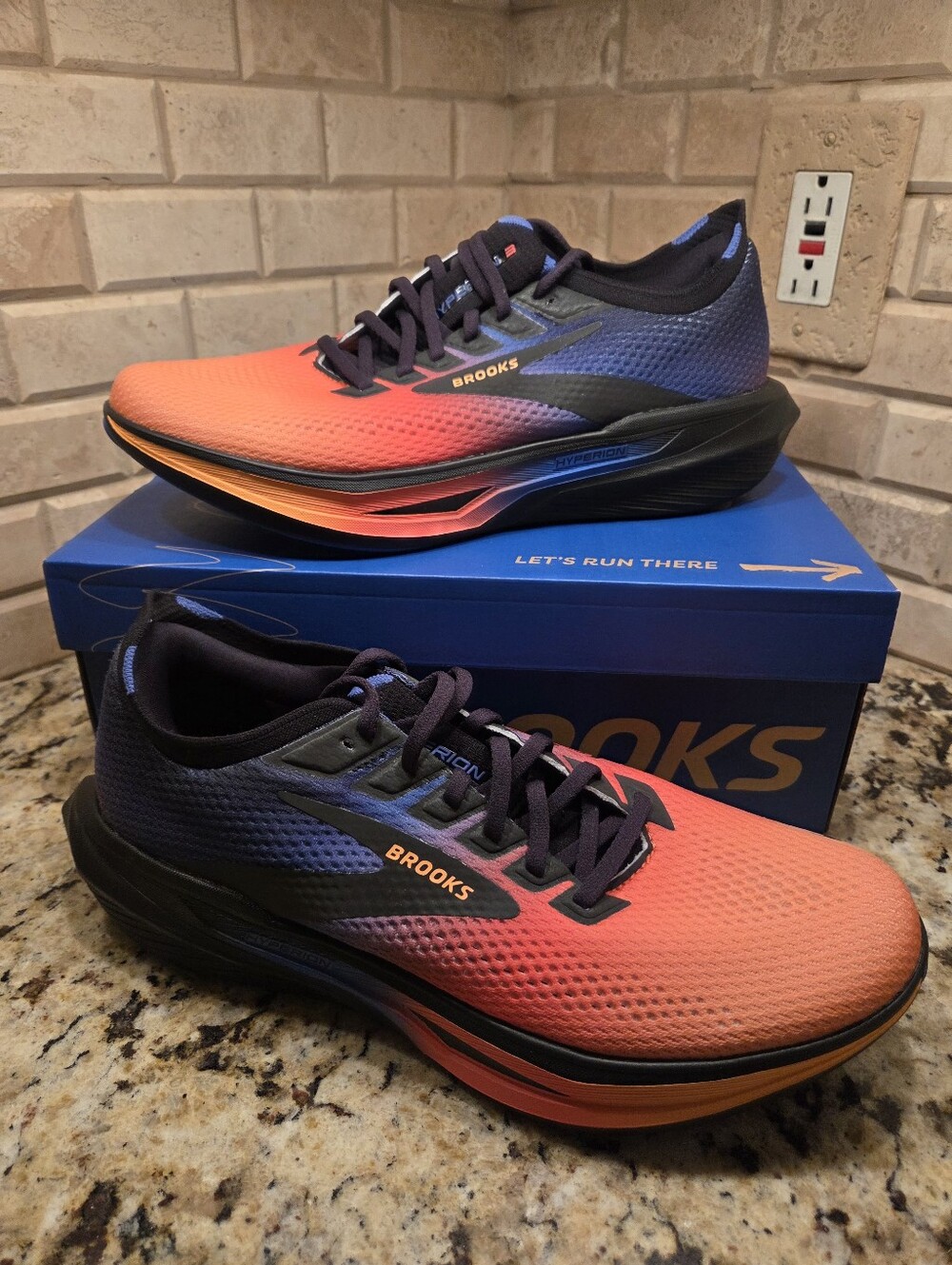 Brooks Hyperion 3 Running Shoes - Blue/Coral/Papaya NIB Men 10/Women 11.5